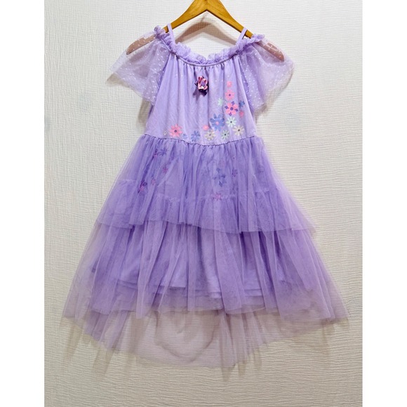 Disney Other - Disney Encanto Isabela Purple Tulle High-Low Dress‎ Girls L 10/12 Costume Fairy